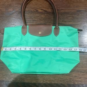 Longchamp Small Le Pliage Top Handle Bag Mint Green Color